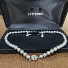 シルバー真珠ネックレスandイヤリングセット