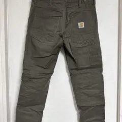 オリーブ ワークパンツ