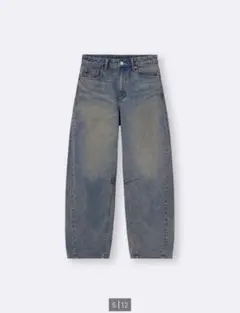 GU バレルレッグジーンズ　67ブルー　Mサイズ