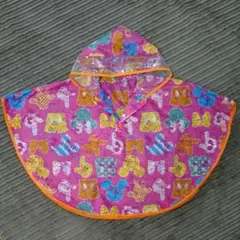 F.O.kidsディズニー レインポンチョ 90㎝ 収納袋つき！