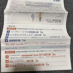 日本スキー場開発▪️株主優待券▪️1冊