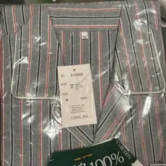 メンズ綿100ネルストライプ パジャマ M コットン100%