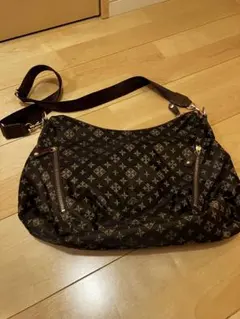 美品ラシットダークブラウン ショルダーバッグ