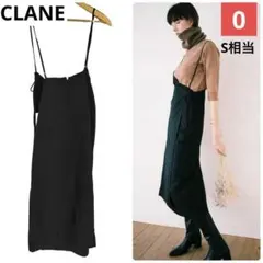 CLANE 天日乾燥リネン ミリタリーワンピース カシュクール 黒 - メルカリ