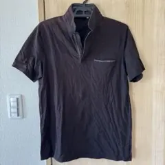 Calvin Klein ブラック ハーフジップ ポロシャツ L