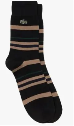 Lacoste 靴下[公式] ウールブレンドボーダークルーソックス
