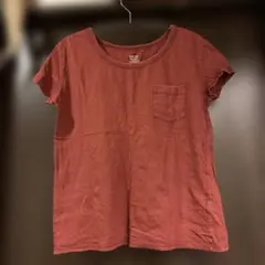 GU＊半袖Tシャツ ポケット付き＊ブラウン系＊L