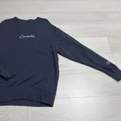 Champion トレーナー メンズM ネイビー ワンポイントロゴ スウェット
