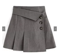 インパン裏地付きアシンメトリーミニスカート S［tu725］