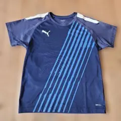 PUMA ネイビー ストライプ Tシャツ 140のサムネイル