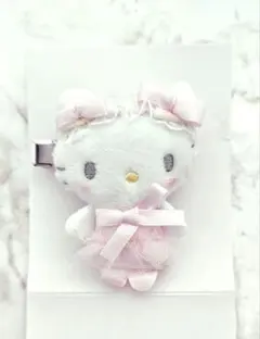 ハローキティ 白猫バレリーナ シークレットヘアクリップ