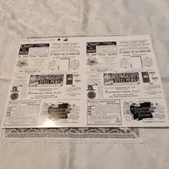 白磁用 ポーセラーツ 転写紙 「英字新聞 」(A3サイズより少し小さめ)