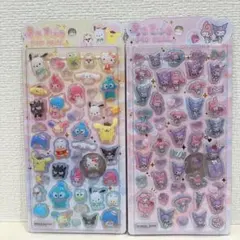 うるちゅる ポップシール サンリオキャラクターズ オールスターズ メロクロ ２枚