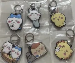 ちいかわ　ハチワレ　うさぎ　モモンガ　ラバーキーホルダー2　6点セット