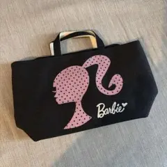 Barbie バービー ミニトートバッグ ブラック　バッグインバッグ