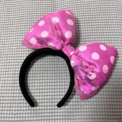 ディズニー　ミニー　カチューシャ　ピンク