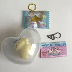 ポムポムプリン サンリオ キーホルダー ハートカプセル グミチュアチャーム