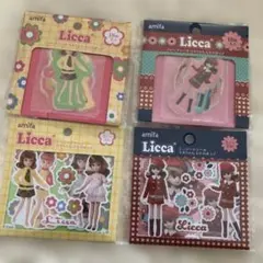 amifa Licca リカちゃん レトロポップ シール 4種セット