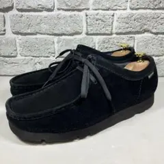 【美品】クラークス ワラビーブーツGTX ゴアテックス vibramソール 黒