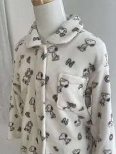 スヌーピー柄 フリースパジャマ 上下セット