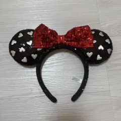 ディズニー カチューシャ ハート装飾