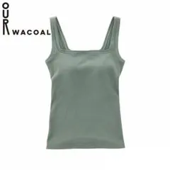OUR WACOAL カップインコットンリブタンクトップのサムネイル