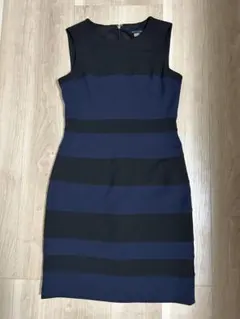 TOMMY HILFIGER ネイビー ブラック ストライプ ワンピース