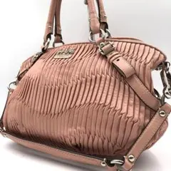 新品】COACH マディソン ソフィア プリーツレザー 2WAYバッグ - メルカリ