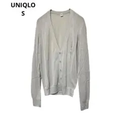 UNIQLO 新品 薄手カーディガン S ライトグレー 春羽織　冷房対策
