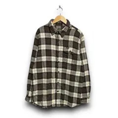 【M】STANLEY フランネルシャツ　ネルシャツ　長袖シャツ　チェック柄