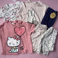 新品•中古サンリオキティ・ミッフィーTシャツ＆ズボンまとめ売りH&M トイザらス