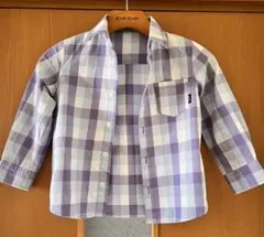 【BEBE 男の子 シャツ 110cm チェックシャツ 長袖】