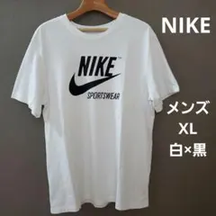 NIKE メンズ XL Tシャツ カットソー 半袖 白 ホワイト ロゴ スポーツ