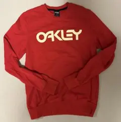 OAKLEY スウェット ビッグロゴ赤オークリートレーナー ロゴスウェットのサムネイル