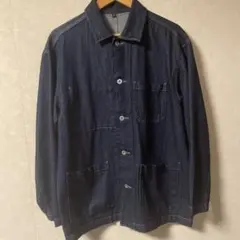 木の実から作ったカポック混デニム カバーオール Sサイズ　無印良品
