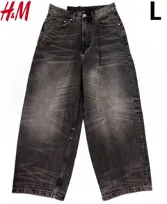 【完売品❗️】 スーパーバギーデニム ブラック 33/30 【新品未使用❗️】 スーパーバギーデニム - デニムブラック - Men | H&M JP