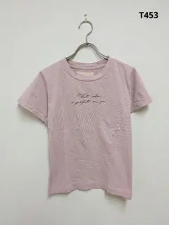 one after another ナイスクラップ プリント Tシャツ ピンク