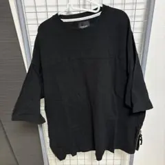 CASPER JOHANオーバーサイズ黒Tシャツ ジッパー付きのサムネイル