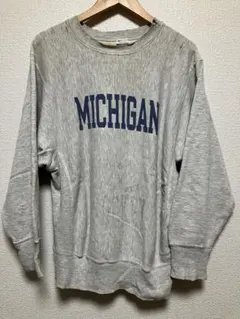 80s USA Champion Reverse Weave M 灰 fade