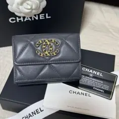 ✨希少✨CHANEL 19 ディズヌフ マトラッセ スモールフラップウォレットのサムネイル