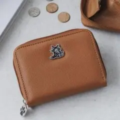 わちふぃーるど 猫のダヤン レザー調 カードがたっぷり入るミニ財布