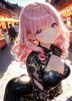 キラキラ　かわいい　AIイラスト　ポスター　A4サイズ　a471