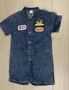 しまむら　リトシーlittc ディズニーつなぎ　デニムオーバーオール