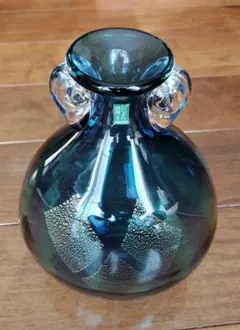 未使用品　びいどろ浪漫　津軽　花瓶　北陽硝子