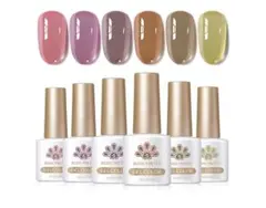 BORN PRETTY ジェルネイルカラー 6色セット