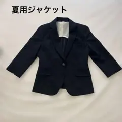 ★美品★レディース ジャケット ネイビー 七分袖　ノーアイロンのサムネイル