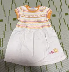 ミキハウス ストライプ ワンピース 90