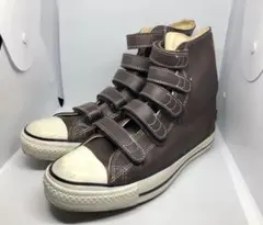 【アメリカ製】ヴィンテージ レザー オールスター V-５ ブラウン　ニーハイ