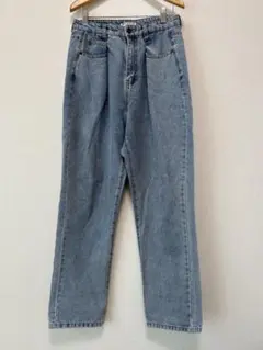 クラシカルエルフ 　★　ハイウエストデニム＆チノ タックワイドパンツ　Lサイズ