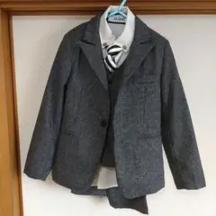 キッズ フォーマルスーツ 110cm グレー